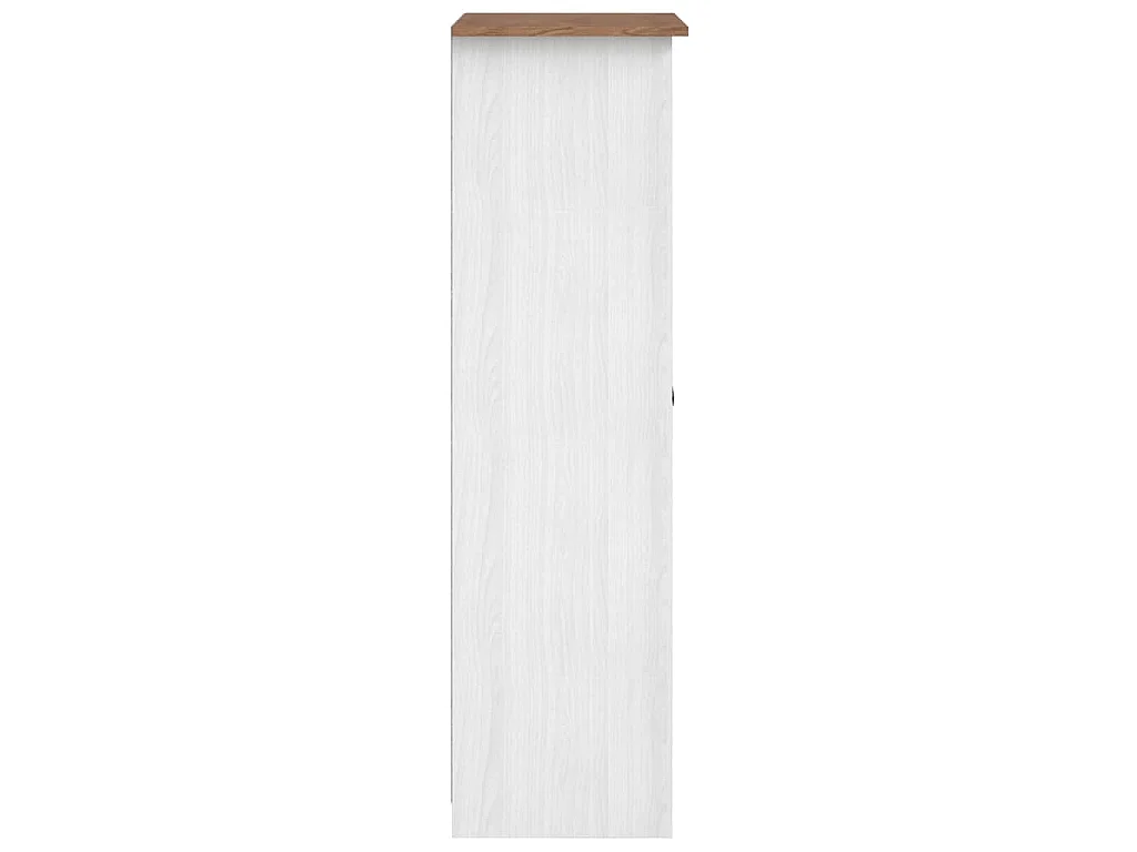 Roupeiro branco 80x50x171,5 cm pinho Panamá maciço