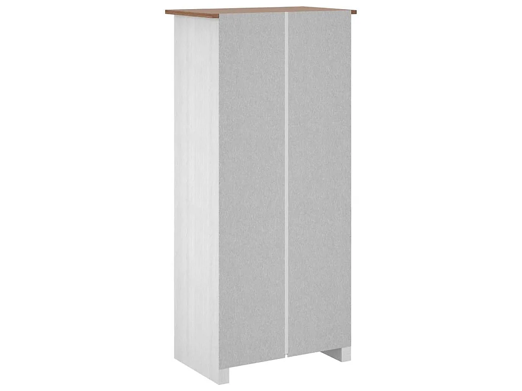 Roupeiro branco 80x50x171,5 cm pinho Panamá maciço