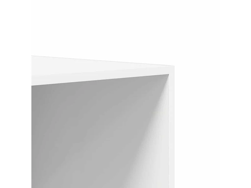 Kledingkast met lades 50x50x200 cm bewerkt hout wit