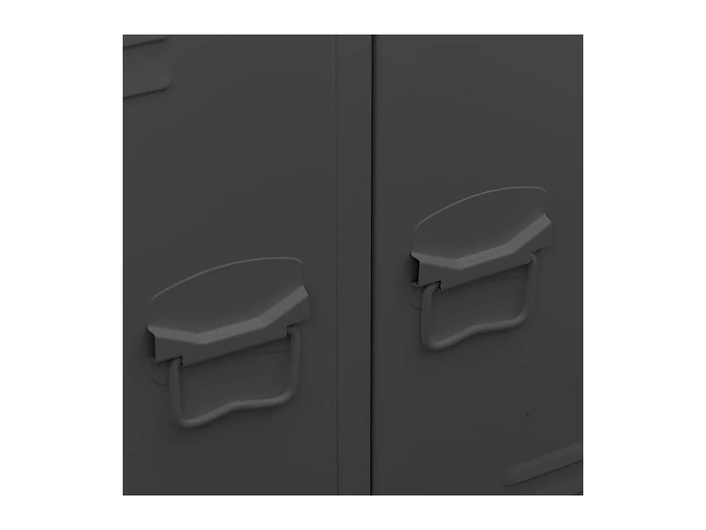 Kledingkast industrieel 67x35x107 cm staal antracietkleurig