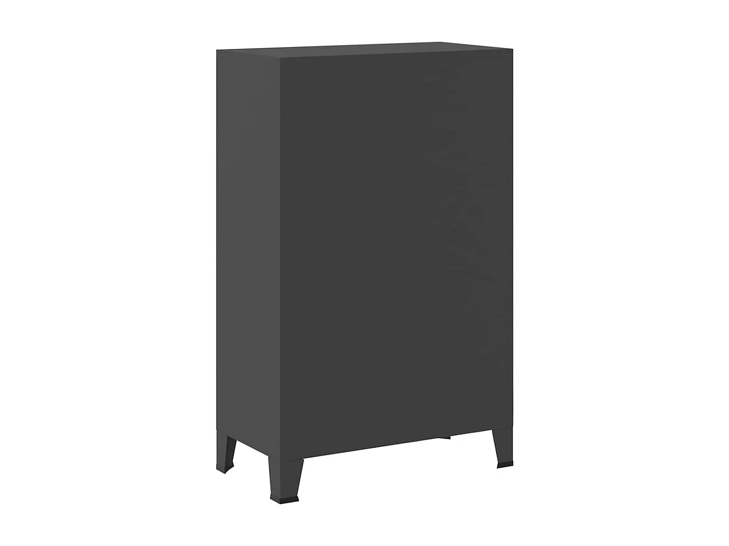 Kleiderschrank Industrie-Stil Anthrazit 67x35x107 cm Stahl