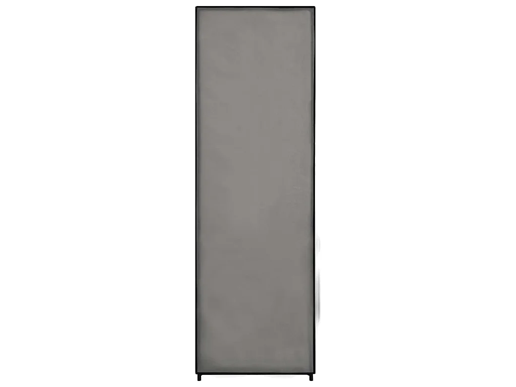 Roupeiro 87x49x159 cm tecido cinzento