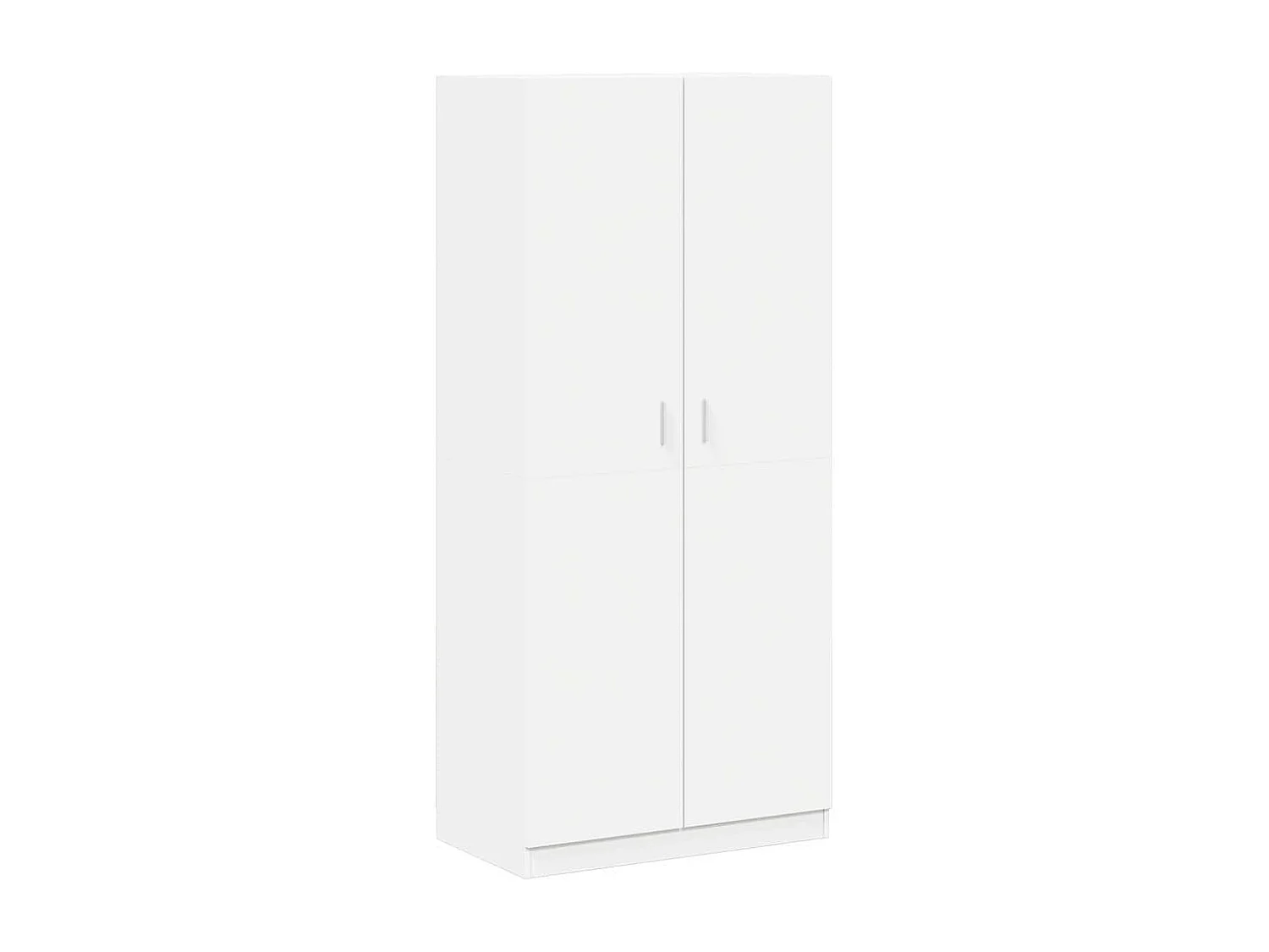 Kledingkast 90x52x200 cm bewerkt hout wit