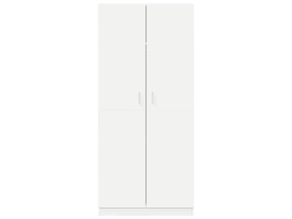 Kleiderschrank Weiß 90x52x200 cm Holzwerkstoff