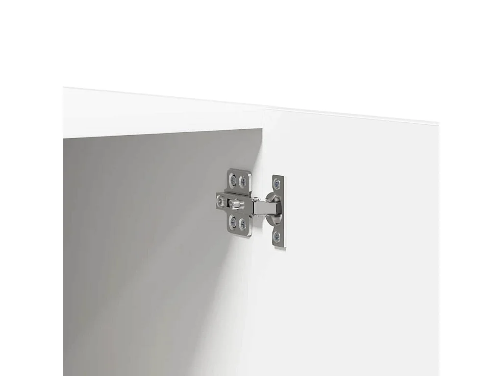 Kleiderschrank Weiß 90x52x200 cm Holzwerkstoff