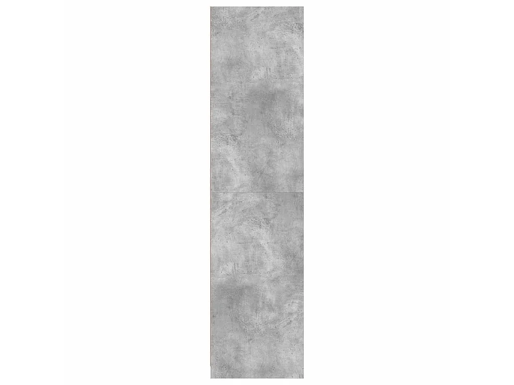 Garde-robe Gris béton 100x50x200 cm Bois d'ingénierie