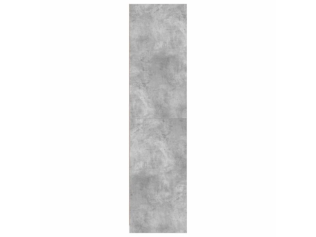 Armadio Grigio Cemento 100x50x200 cm in Legno Multistrato