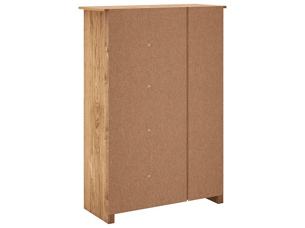 Armadio a 3 Ante 118x50x171,5cm Legno di Pino Panama Range