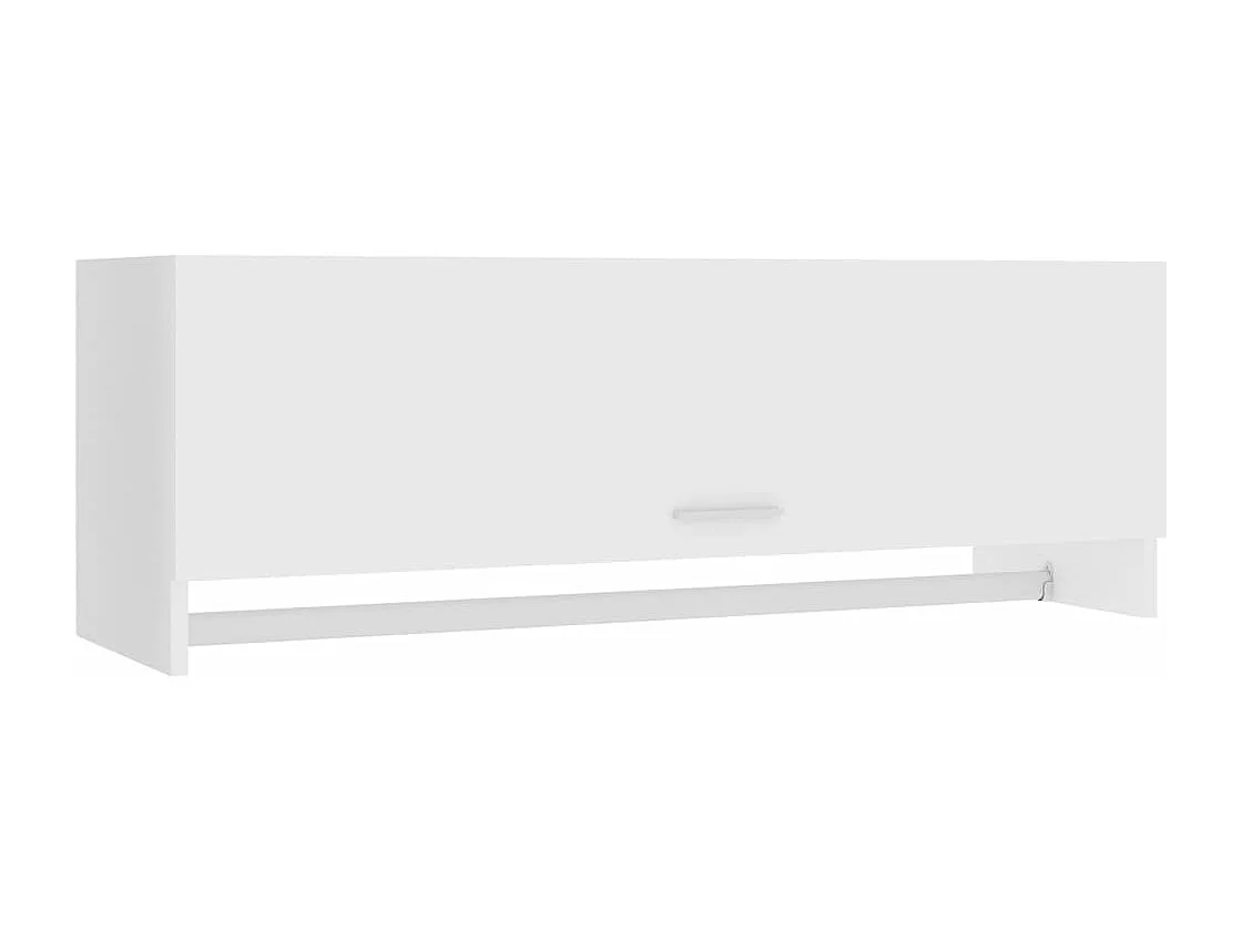Garde-robe blanc 100x32,5x35 cm bois d'ingénierie