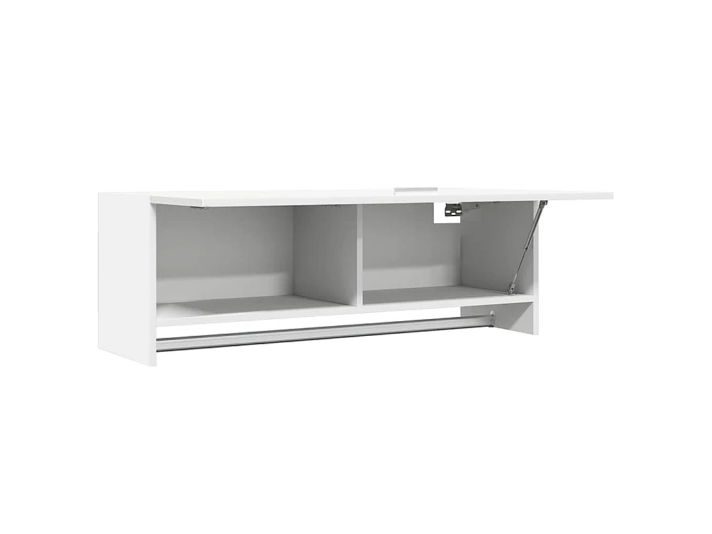 Armadio Bianco 100x32,5x35 cm in Legno Multistrato