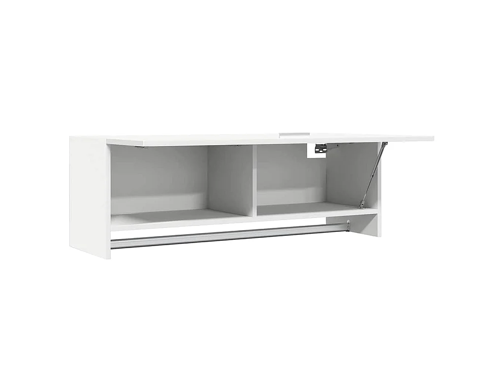 Kleiderschrank Weiß 100x32,5x35 cm Holzwerkstoff