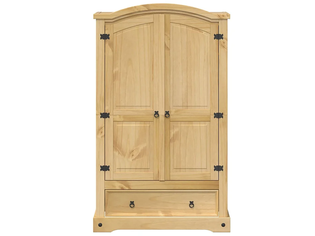 Armadio "Corona" 101x52x170 cm Legno Massello di Pino