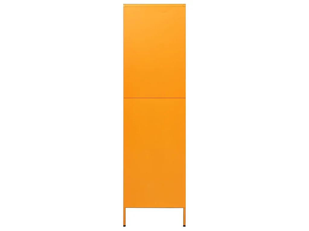 Roupeiro 90x50x180 cm aço amarelo mostarda