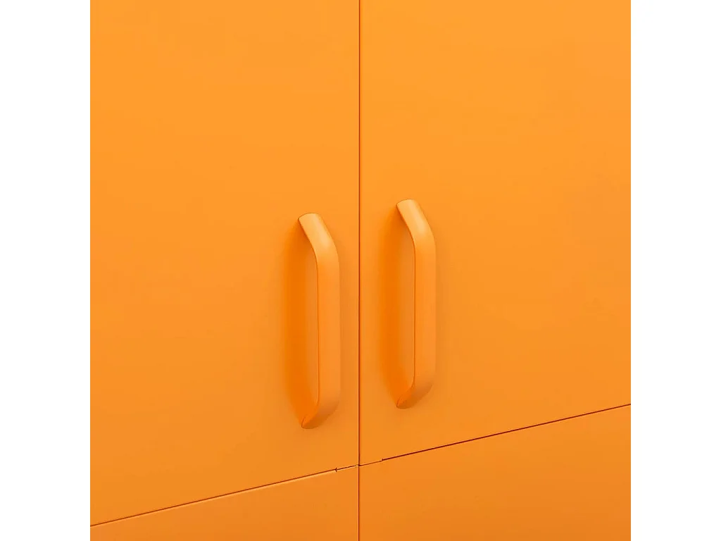 Roupeiro 90x50x180 cm aço amarelo mostarda