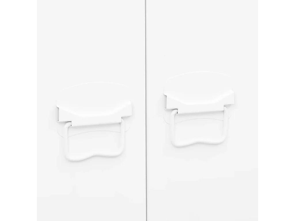 Armadio Bianco Industriale 90x50x180 cm in Metallo