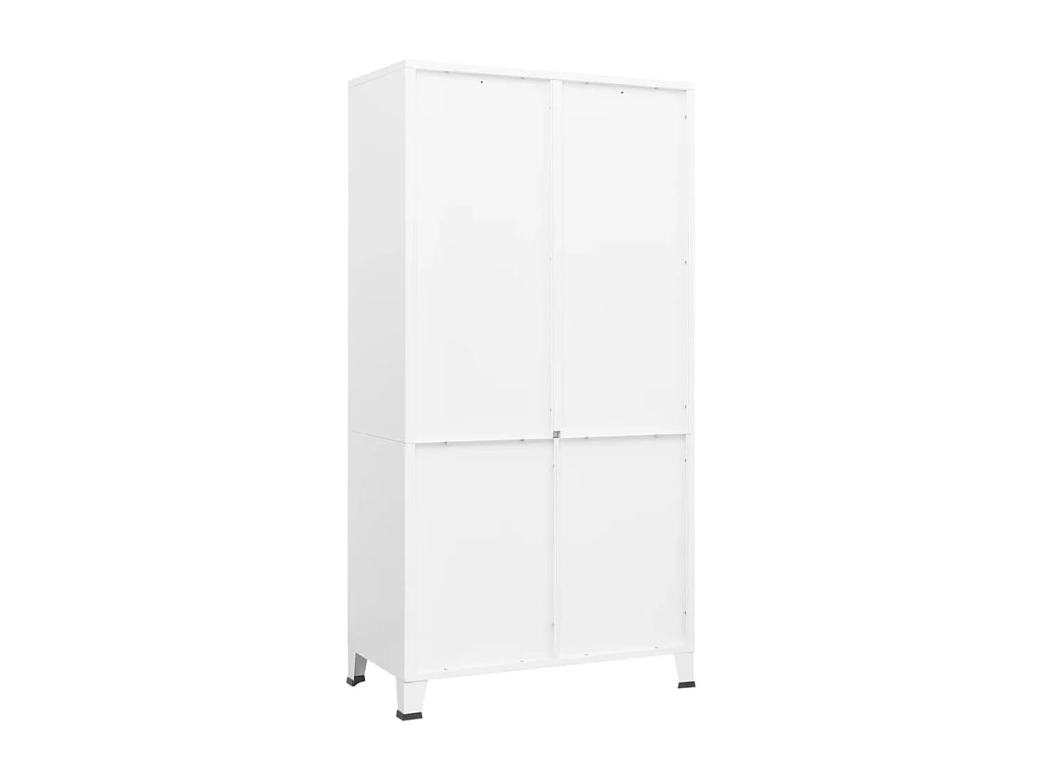Garde-robe Blanc 90x50x180 cm Métal