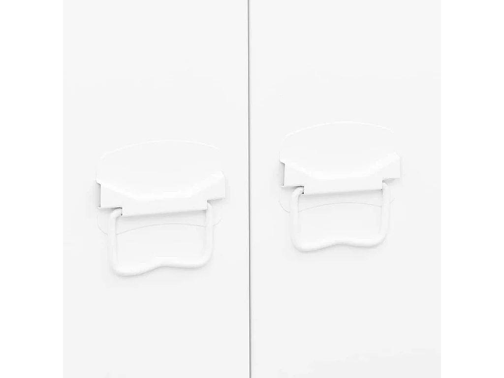 Kledingkast industrieel 90x50x180 cm metaal wit