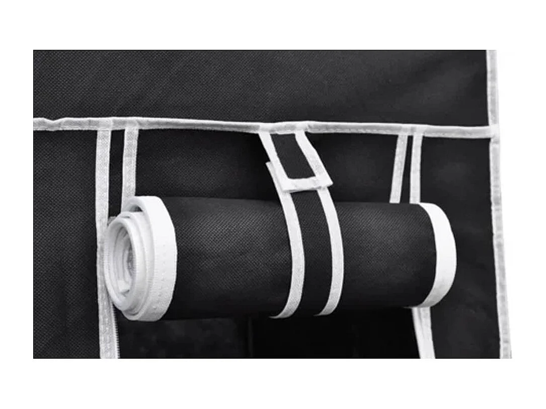 Roupeiros de tecido 2 pcs preto