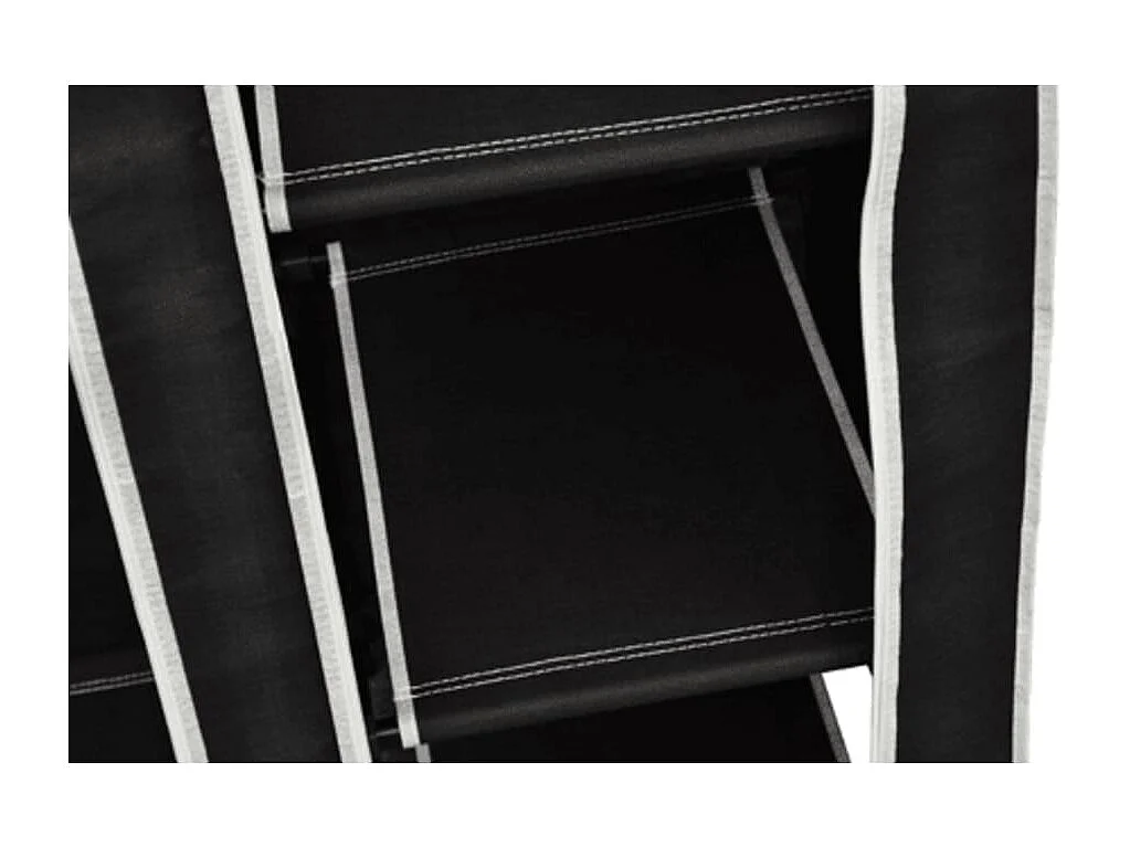 Roupeiros de tecido 2 pcs preto