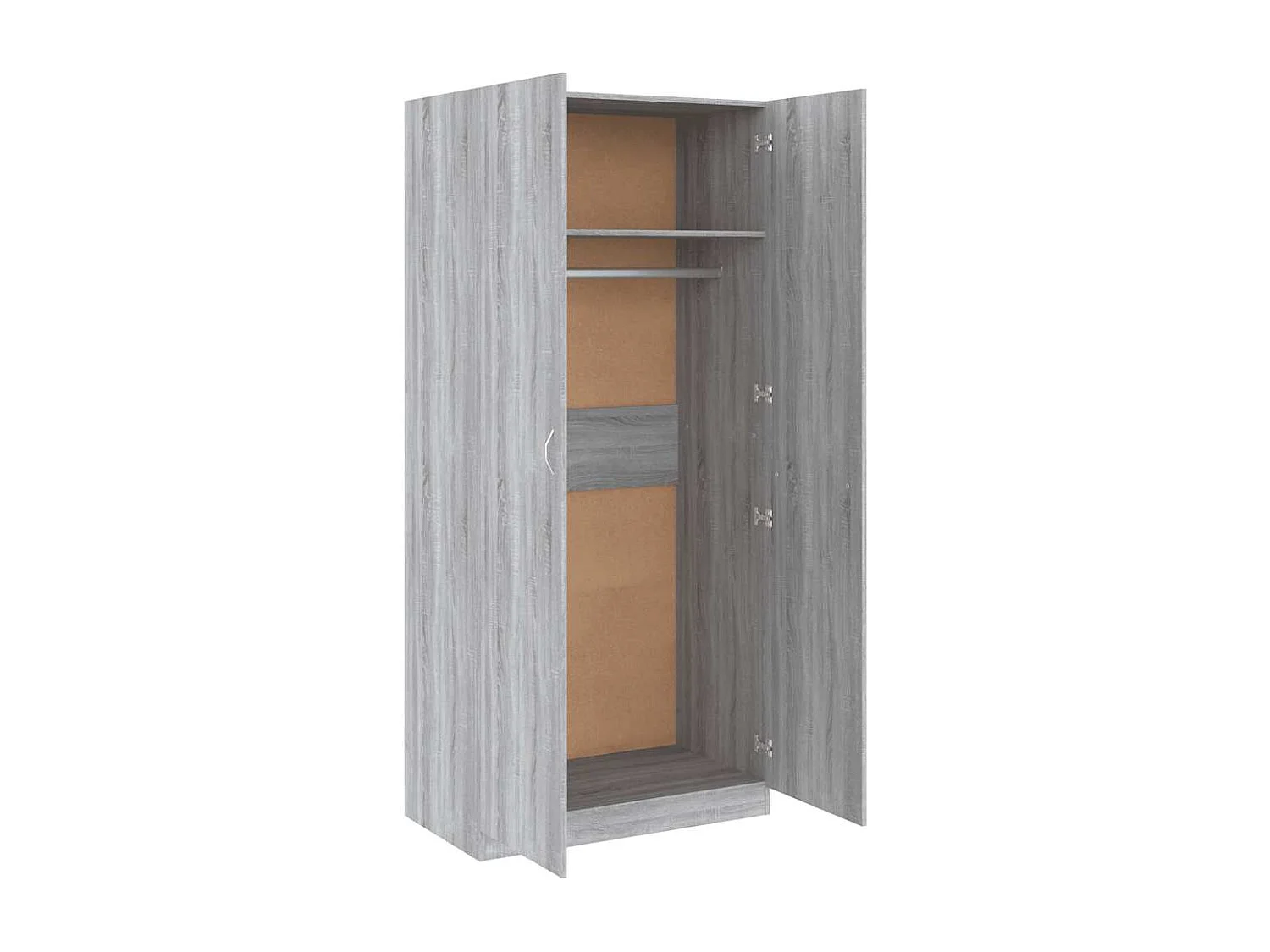 Garde-robe Sonoma gris 90x52x200 cm Bois d'ingénierie