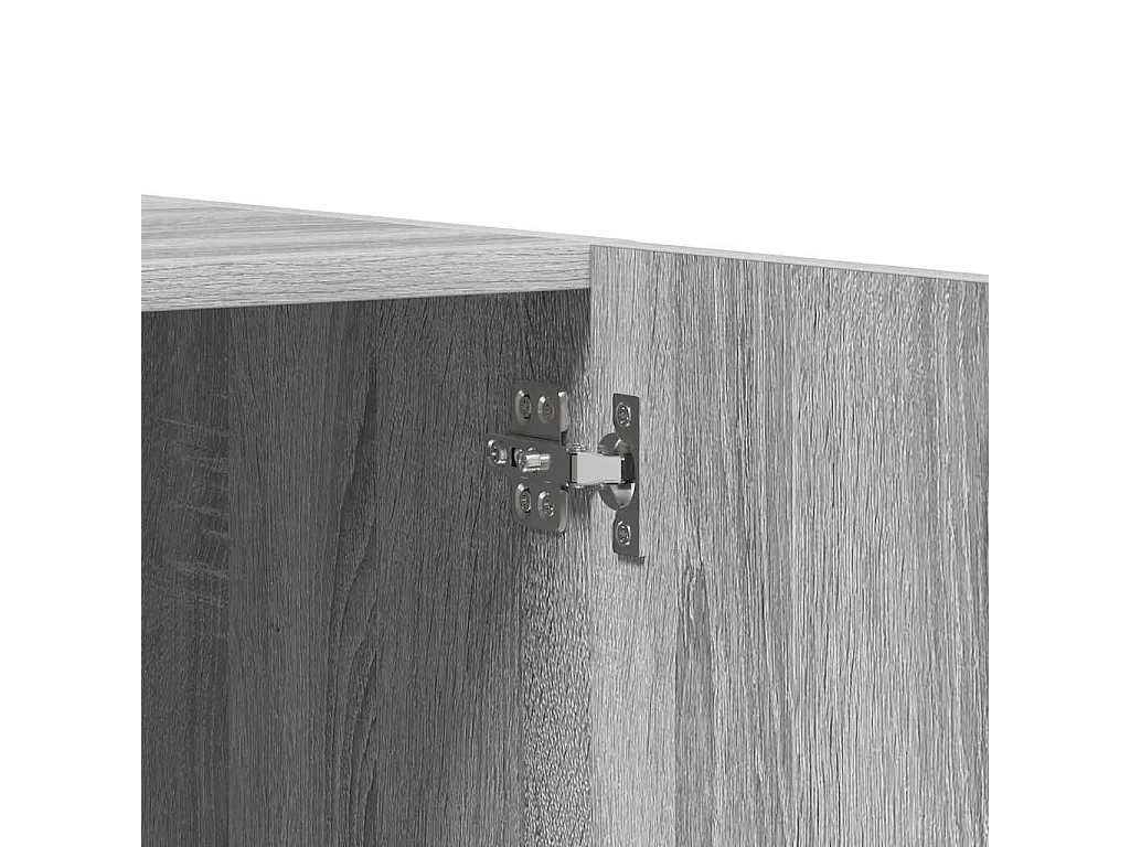 Roupeiro 90x52x200 cm derivados de madeira cinzento sonoma