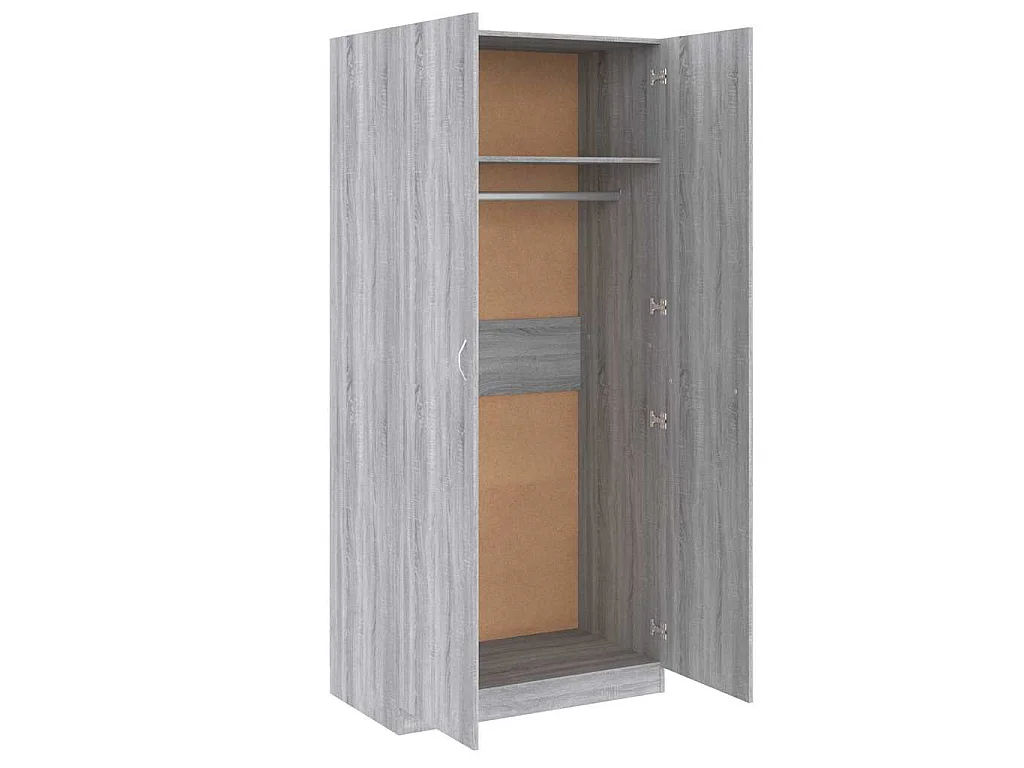 Garde-robe Sonoma gris 90x52x200 cm Bois d'ingénierie