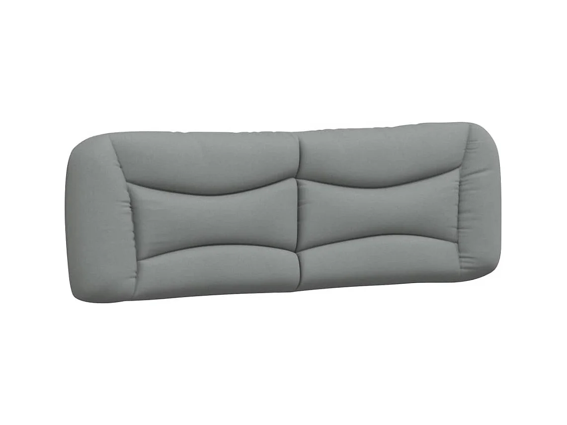 Bedframe met LED zonder matras "Hvar" 160x200 cm stof lichtgrijs