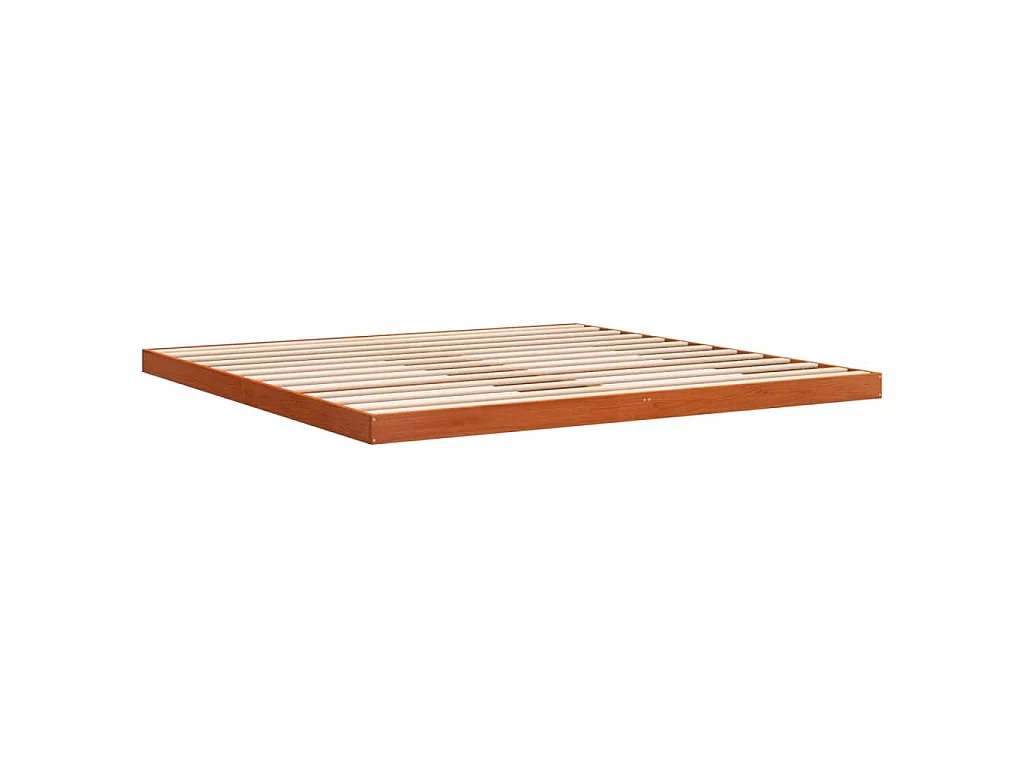 Giroletto Marrone Cera 180x200 cm in Legno Massello di Pino