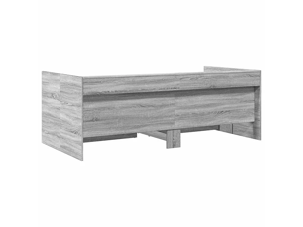Lit de jour avec tiroirs sans matelas sonoma gris 90x200 cm