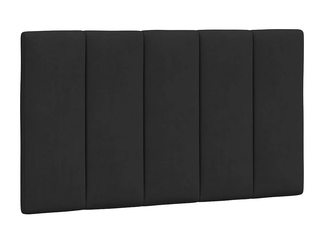 Bettgestell mit LED ohne Matratze "Hanko" Schwarz 90x200 cm Samt