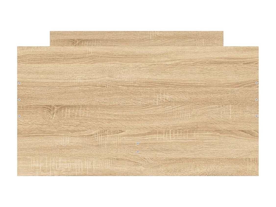 Cadre de lit sans matelas chêne sonoma 75x190 cm