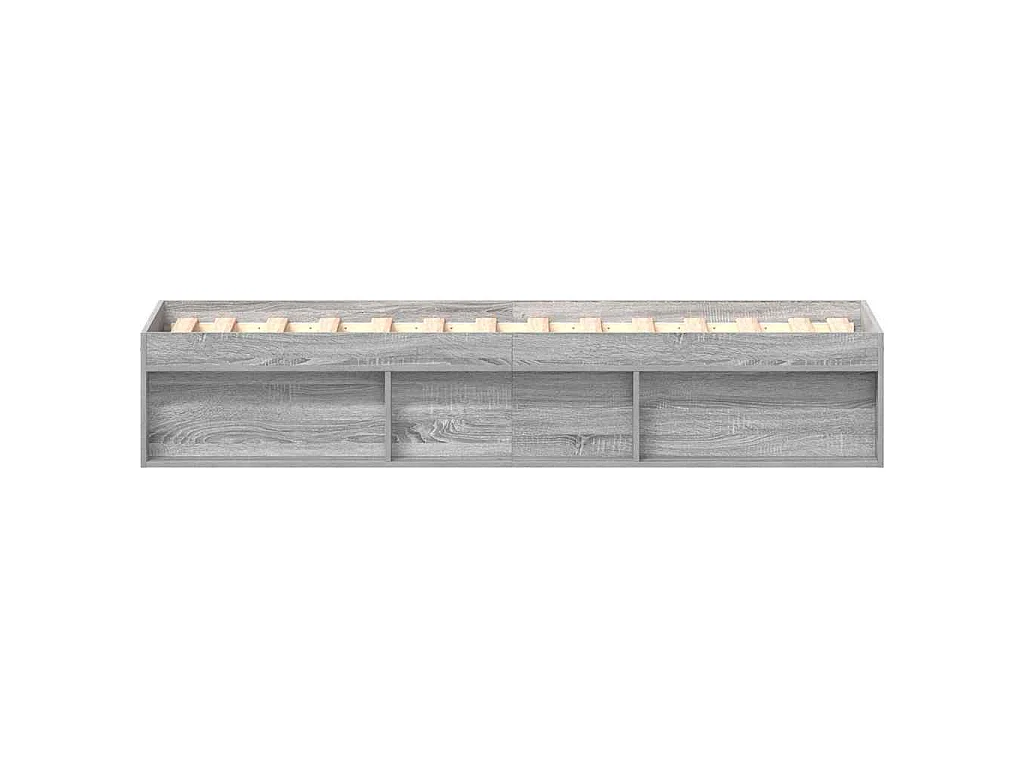 Cadre de lit sans matelas sonoma gris 90x190 cm