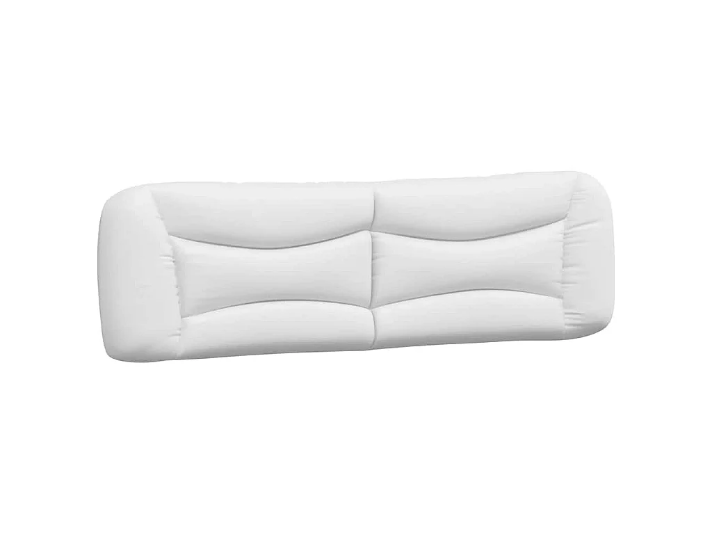 Cadre de lit sans matelas Hvar blanc 180x200 cm similicuir