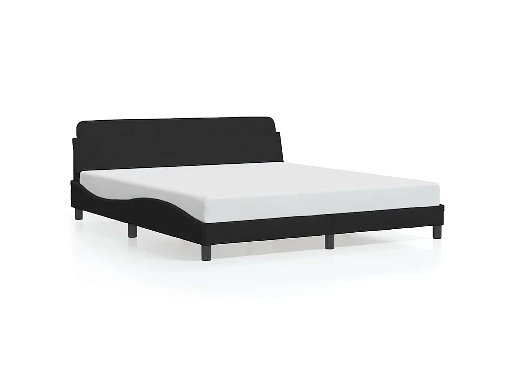 Bedframe "Dover" 180x200 cm fluweel zwart