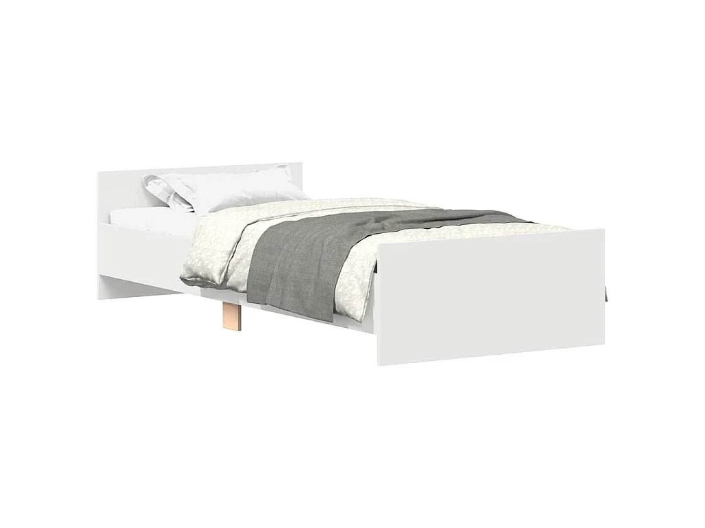 Giroletto Bianco 75x190 cm Small Single in Legno Multistrato