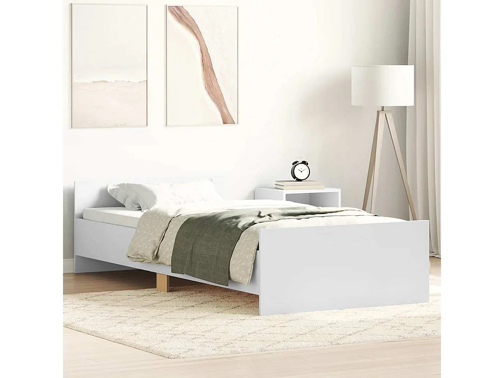 Giroletto Bianco 75x190 cm Small Single in Legno Multistrato