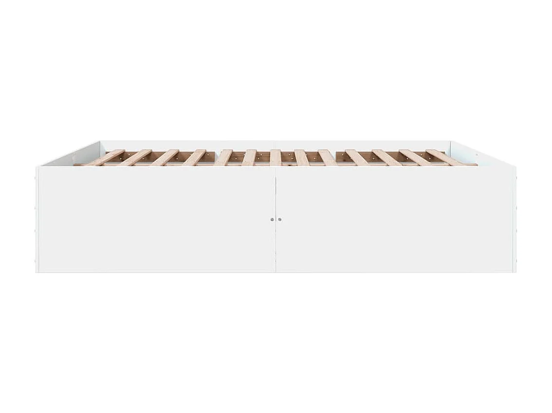 Cadre de lit sans matelas blanc 180x200 cm