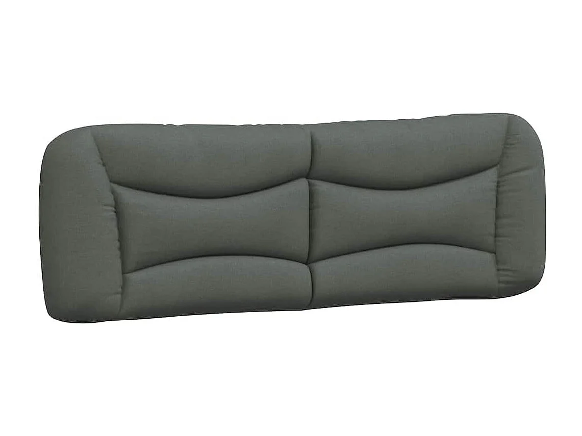 Estructura de cama sin colchón Hvar de tela gris oscuro 160x200 cm