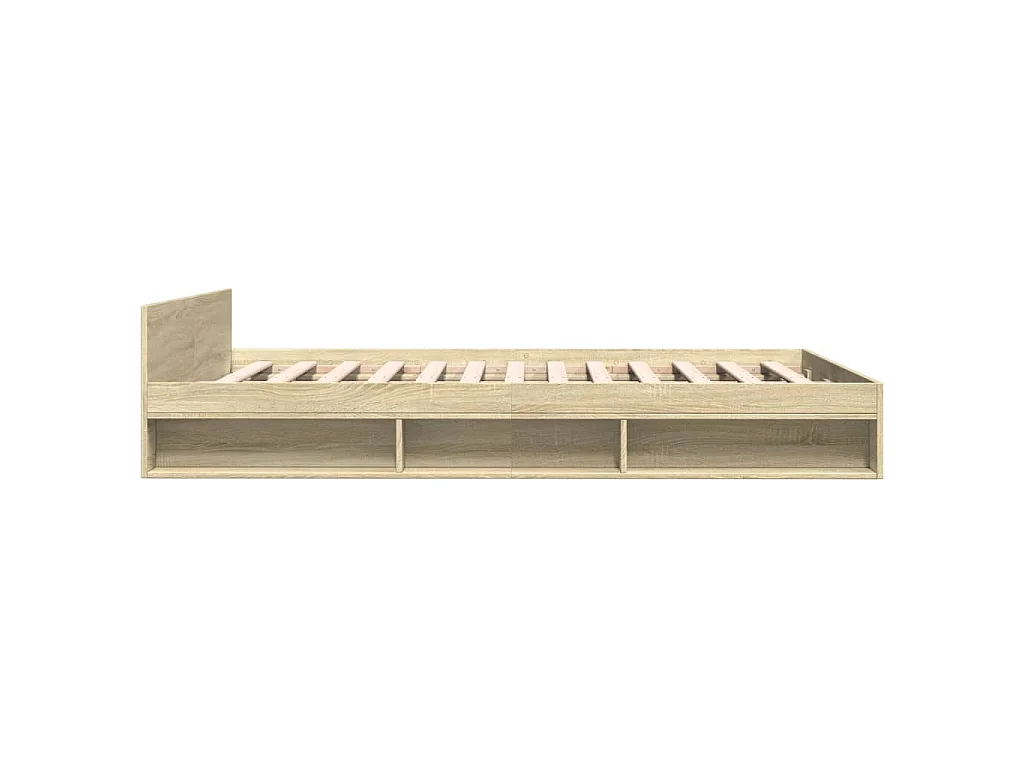 Bettgestell mit Schubladen Sonoma-Eiche 135x190cm Holzwerkstoff