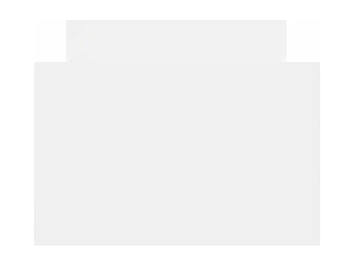 Cadre de lit sans matelas blanc 75x190 cm