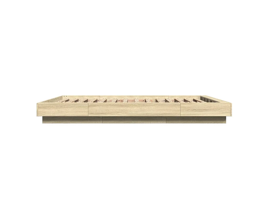 Giroletto Luci LED Rovere Sonoma 140x190 cm Legno Multistrato