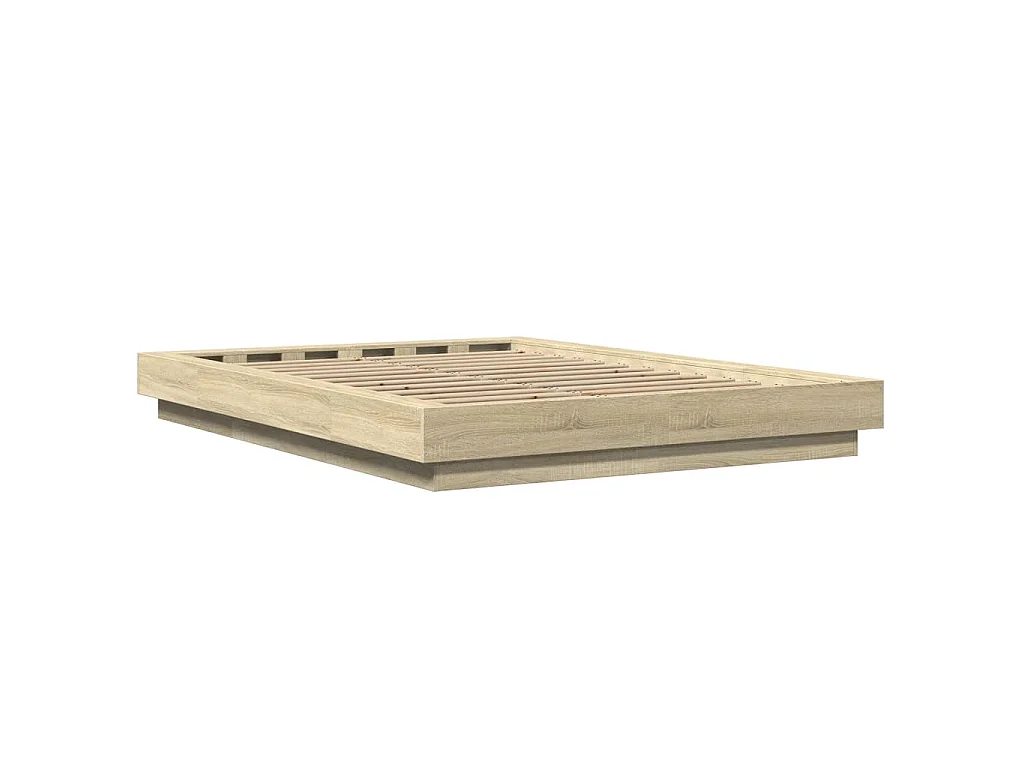 Giroletto Luci LED Rovere Sonoma 140x190 cm Legno Multistrato