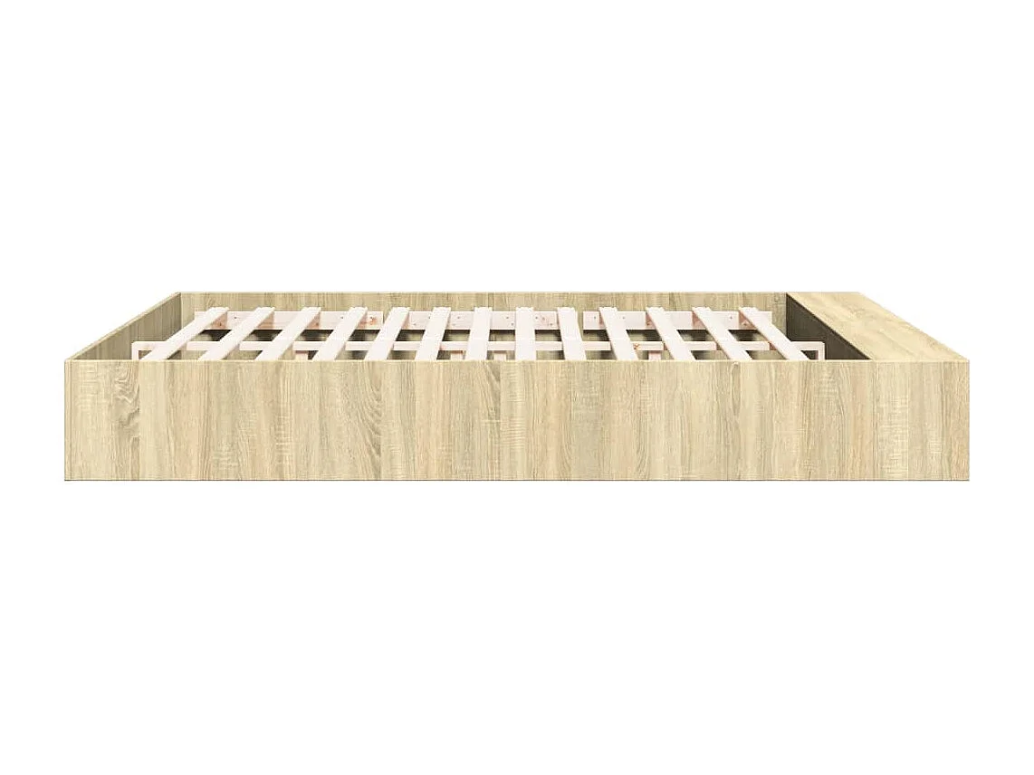 Estructura de cama madera de ingeniería roble Sonoma 180x200 cm
