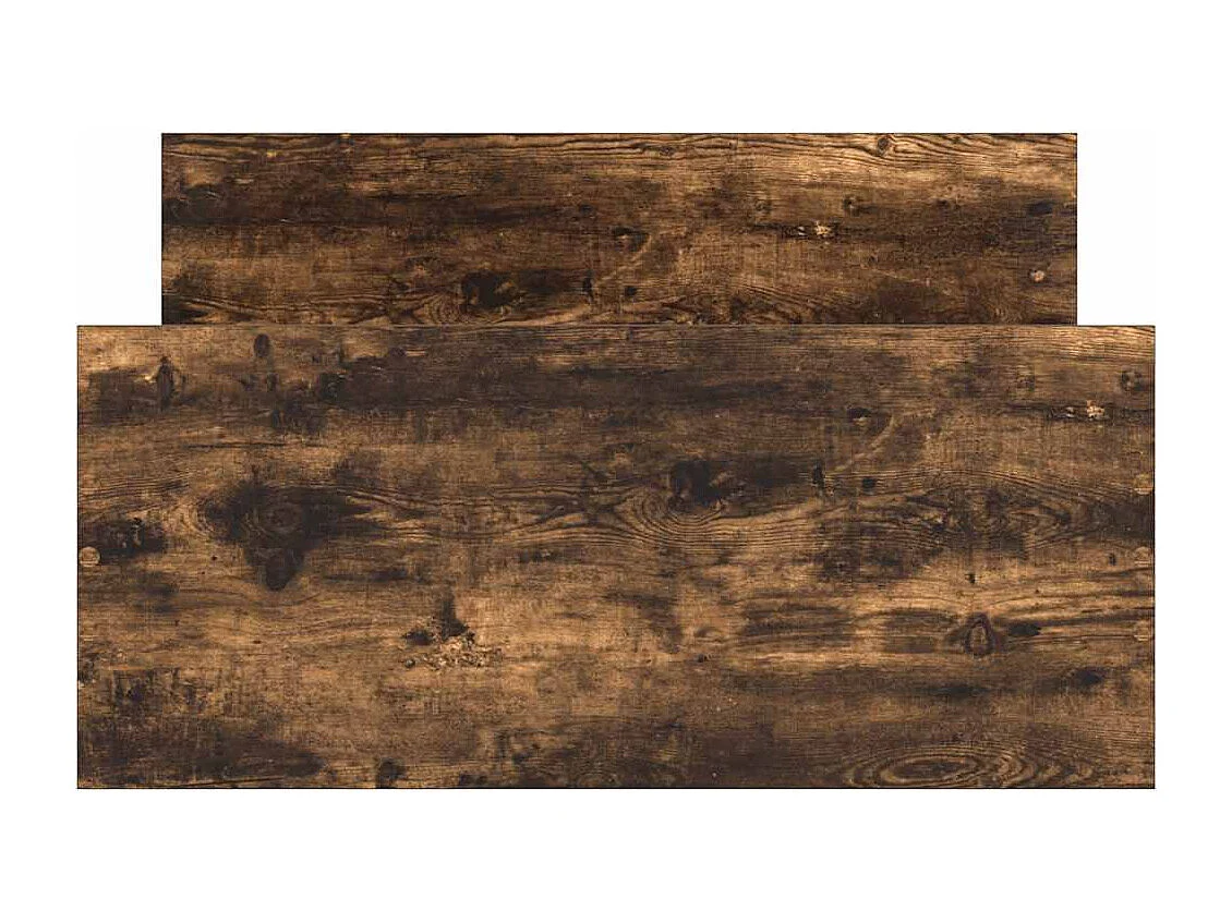 Cadre de lit sans matelas chêne fumé 75x190cm bois d'ingénierie