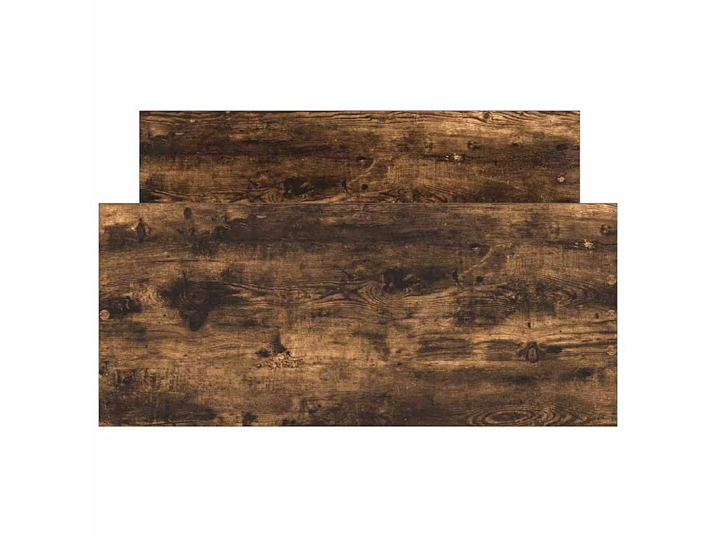 Cadre de lit sans matelas chêne fumé 75x190cm bois d'ingénierie