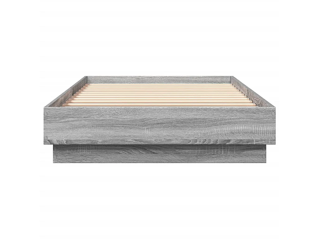 Cadre de lit sans matelas sonoma gris 100x200 cm