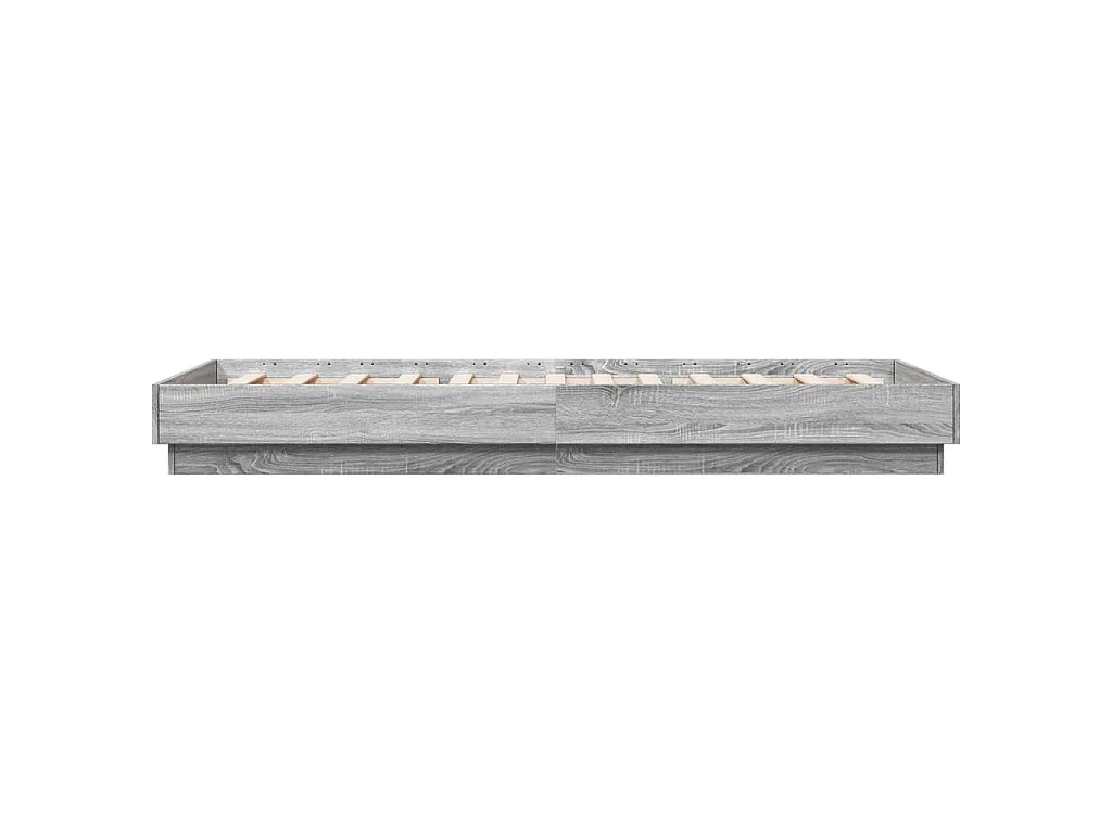 Cadre de lit sans matelas sonoma gris 100x200 cm