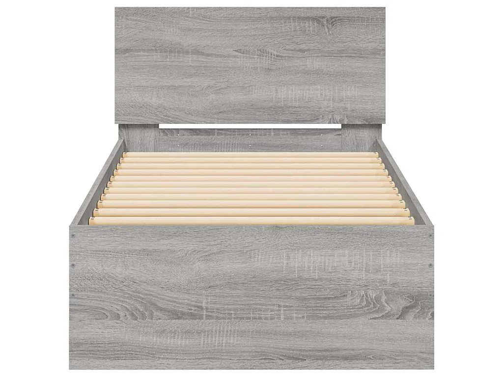 Cadre de lit sans matelas avec lumières LED 90x190 cm