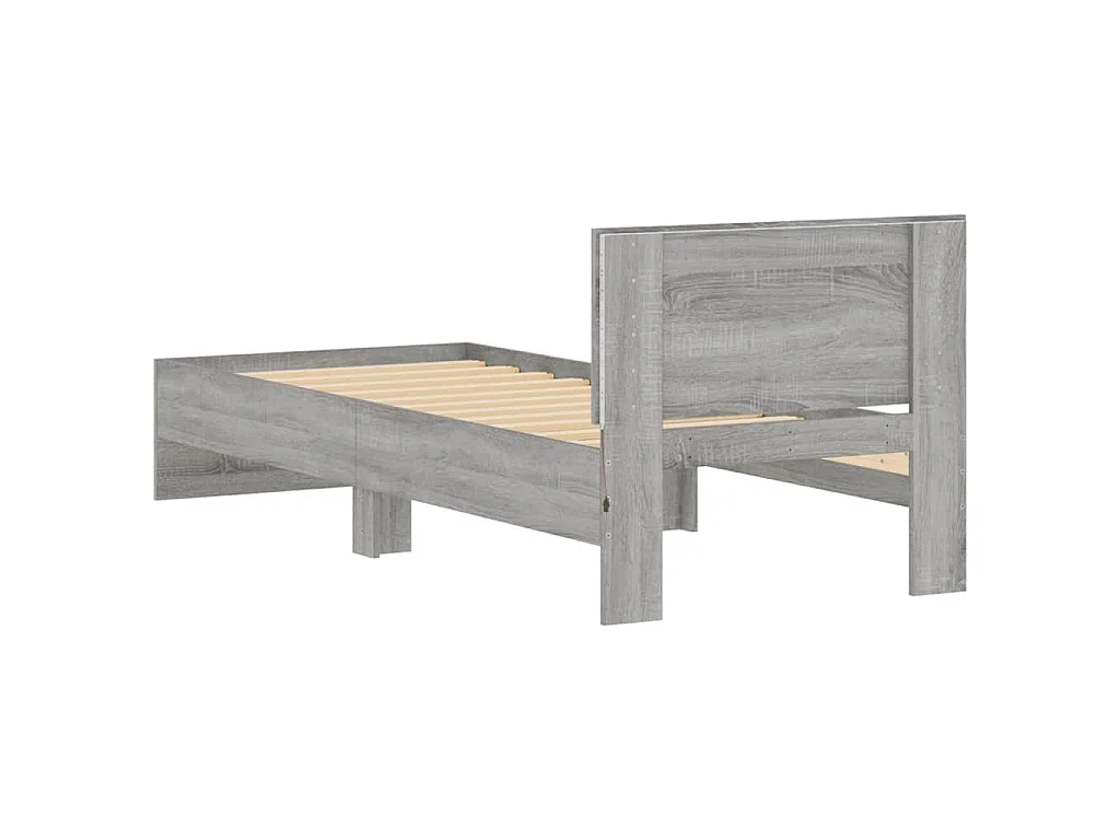 Cadre de lit sans matelas avec lumières LED 90x190 cm