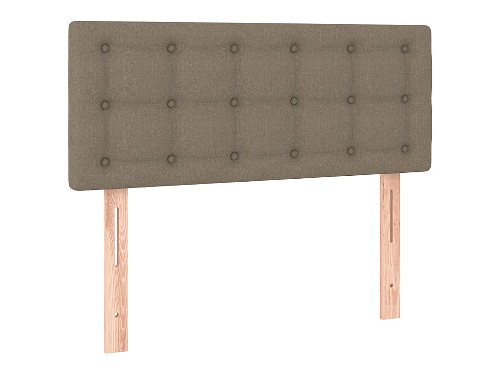 Boxspring met matras stof taupe 120x190 cm